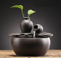 Tabletop Water Fountain with Plant Vase - Decorative Indoor Fountain & Planter for Aura Store 333 Limited